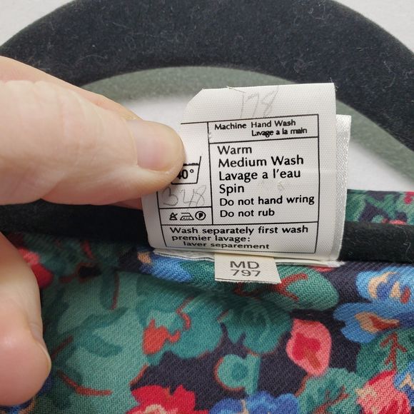 12 Vintage Laura Ashley Floral Midi Dress Cottagecore English Country - Picture 6 of 13